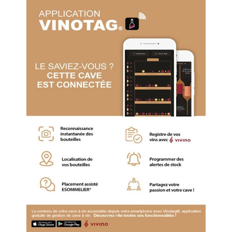 Cave de vieillissement Climadiff GARDE200D : Stockage parfait pour 204 bouteilles